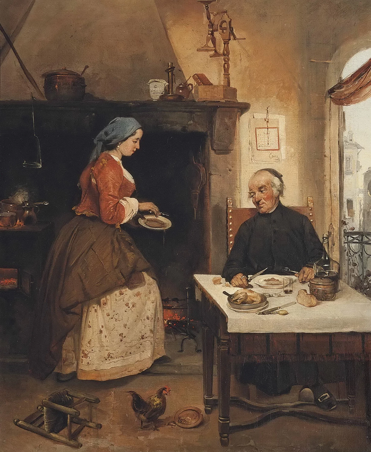 La cena del prete - attribuito